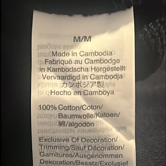 J Crew Blue Oui Oui Embroidered Terry Cotton Pullover Sweatshirt Size M - Picture 8 of 11